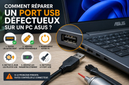 Comment réparer un port USB défectueux sur un PC ASUS ?